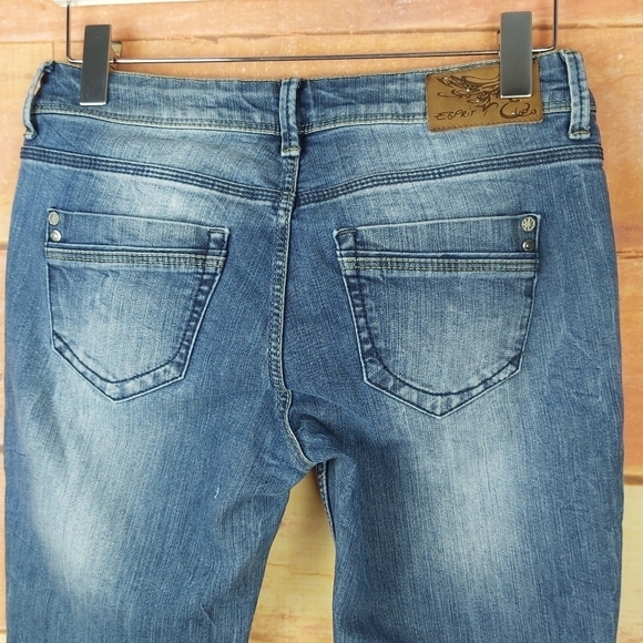 📣2/40$📣 ESPRIT 94107 ankle zip stretch jeans size 29 - Picture 6 of 10
